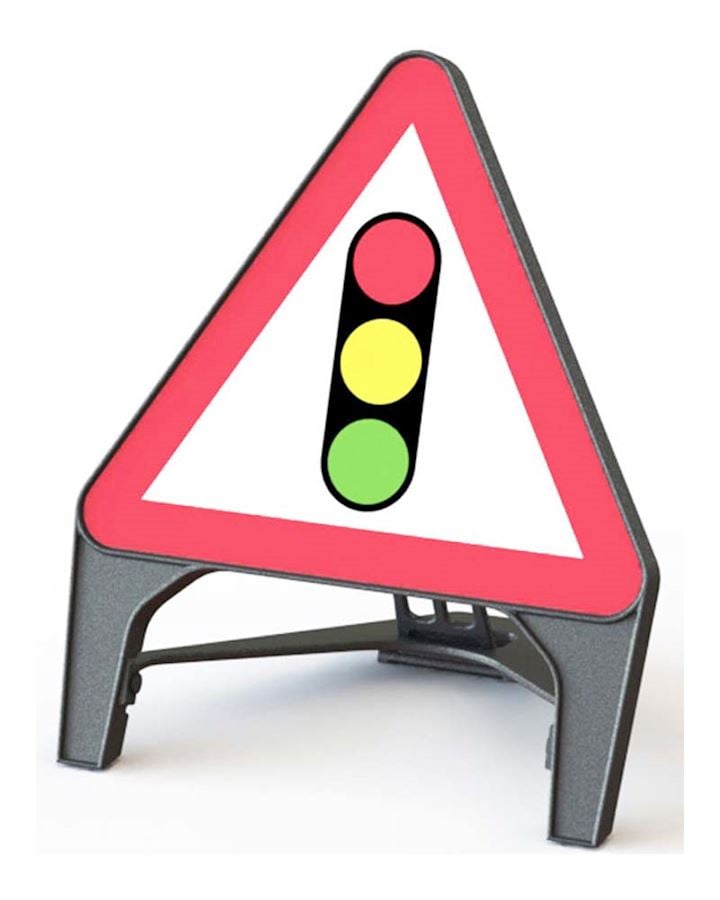 Traffic Signals Ahead Road Q Sign